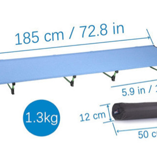 【新品未使用】キャンプ コット 軽量 1.3KG アウトドア ベ...