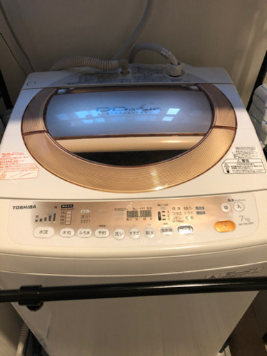 洗濯機　TOSHIBA AW-70L(WP) 7kg 乾燥機能付　2013年製