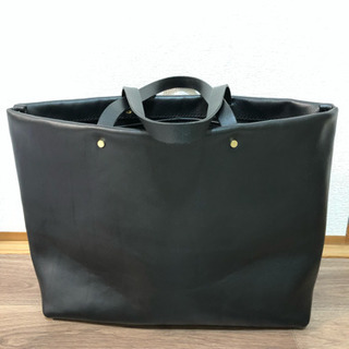 [TK 8315]ヘルツ トートバッグ　フツウトート　レザー　ブラック hertz ヘルツ フツウトート 美品