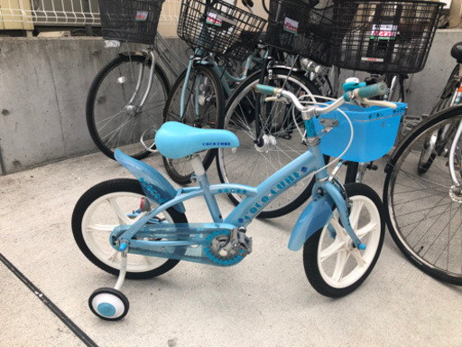 16インチ 女の子 子供自転車 ライトブルー