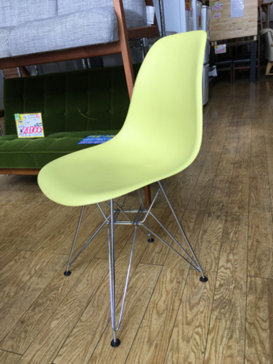 極美品 EAMES イームズ Harman Miller ハーマンミラー社 サイドシェルチェア  ミッドセンチュリー 2010 ライムグリーン