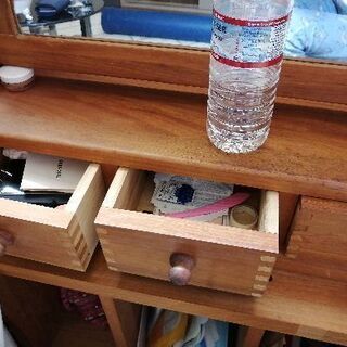 0円　無垢材ドレッサー　鏡の画像