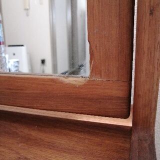 0円　無垢材ドレッサー　鏡の画像
