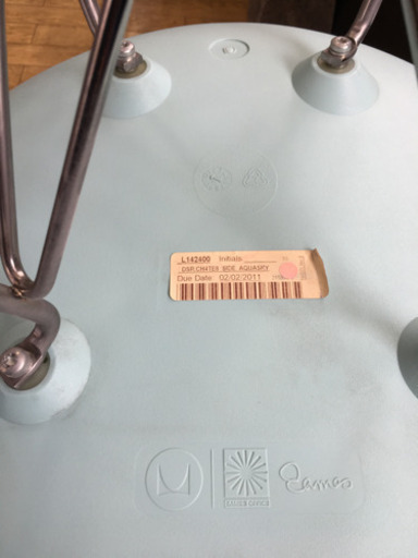 極美品 EAMES イームズ Harman Miller ハーマンミラー社 サイドシェルチェア  ミッドセンチュリー 2011 アクア