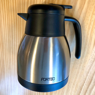 【未使用品】 卓上ポット 1L ステンレス 真空断熱構造の画像