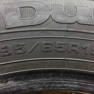 GOODYEAR DuraGrip 195/65R15 15インチ 夏タイヤ 4本 2014年製 バリ溝 セレナ ノア ヴォクシー ウィッシュ等 (VTF163) クレジットカード QR決済可能の画像