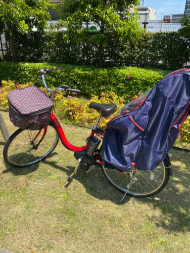 美品！ヤマハ電動アシスト自転車　チャイルドシート付き