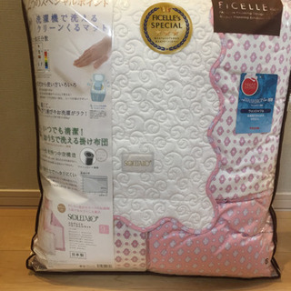 未使用品ソレイアード ベビーふとんセット+授乳クッションの画像