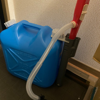 石油ストーブ　ポリタンク＋電動給油ポンプ付の画像