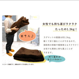新品！未開封！ラグ　185㎝×130㎝の画像