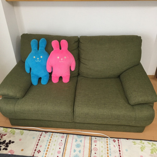 ニトリ　二人掛けソファ（美品・汚れなし）