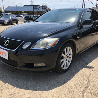 車検令和4年5月 レクサス GS350 黒セダン HDDナビ プッシュスタート 機関良好 車検2年付総額38万円★★余計な費用一切無し！の画像
