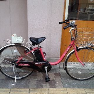 Panasonic ViVi DX 26吋電動アシスト自転車 [新品]8.9Ahバッテリー+充電器+スペアキー3本/ベリーレッド