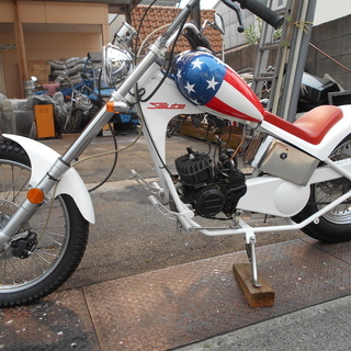 イタリア製バイク(50㏄）走れば注目される機能美及び構造美なバイクの画像