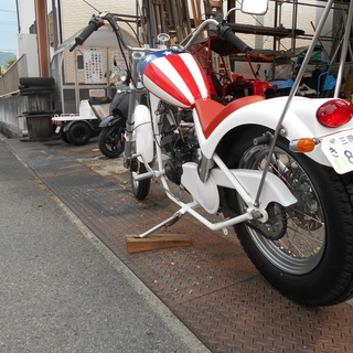 イタリア製バイク(50㏄）走れば注目される機能美及び構造美なバイクの画像