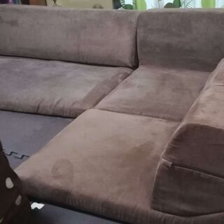 コーナーソファ　フロア　分割タイプ