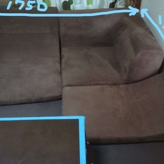 コーナーソファ　フロア　分割タイプの画像