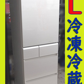 ☆札幌市内限定☆Panasonic パナソニック 406L 冷凍冷蔵庫 NR-E412PV 2017年製 自動製氷 動作確認済