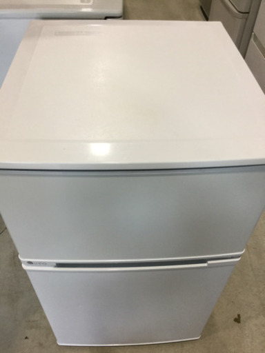 ユーイング　90L 2ドア　ノンフロン 冷凍冷蔵庫　UR-D90J(W) 2017年