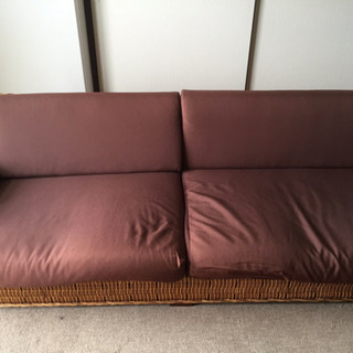 籐ソファーの画像