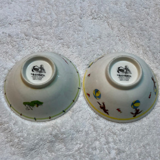 おさるのジョージ お茶碗 2点
