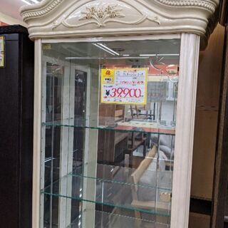 0426-29 アンティークショーケース ロココ調 83幅 福岡城南片江