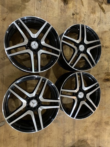 ＡＭＧ 風 デザイン 5スポーク ホイール 20インチ 8.5Ｊ x2 9.5Ｊ x2 PCD 112 4本セット ハブ径66mm 札幌発