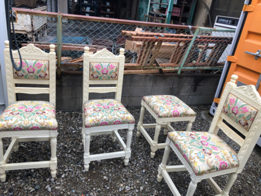 ☆SALE☆洋風ダイニングチェア4脚セット