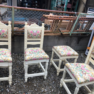 ☆SALE☆洋風ダイニングチェア4脚セット
