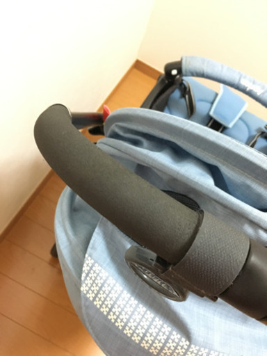 アップリカ ハイシート&ワイドシートベビーカー ラクーナ コンフォート パステルブルーBL 