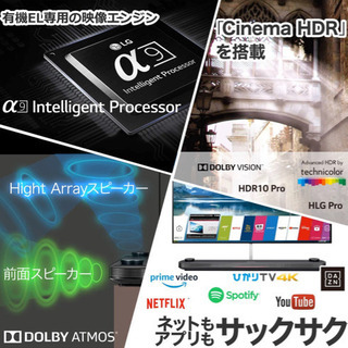 ☆ 新品未開封☆最上位機種 LG OLED 65W8P 4K TV 有機EL テレビ メーカー保証付き