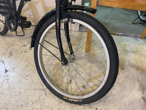 20インチ 折りたたみ自転車　ブラック