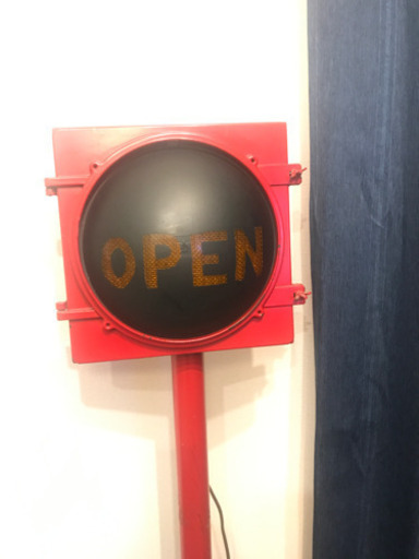 本物信号機OPENサイン