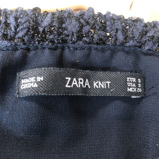 ZARA スパンコール★キラキラトップス　sサイズの画像