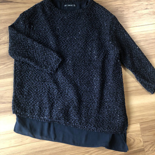 ZARA スパンコール★キラキラトップス　sサイズ