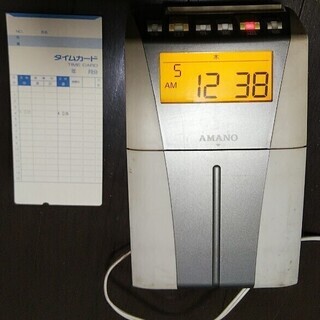 アマノ　タイムレコーダー　BX2000(必要でしたらCRX-200もの画像