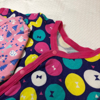 西松屋 ロンパース ピンク２枚セットの画像