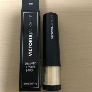 ビクトリアジャクソン　シマーパウダーブラシ　ゴールド