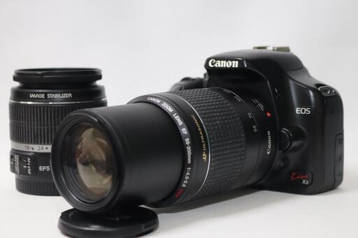 【wi-fi SD付き】canon kiss x2 ダブルレンズセット