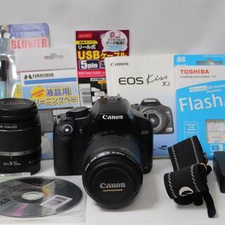 wi-fi SD付き】canon kiss x2 ダブルレンズセット