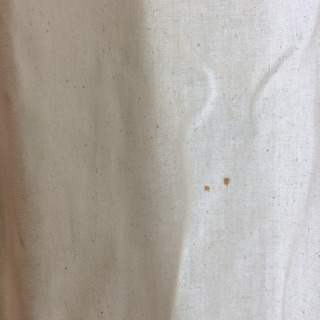 無印　綿帆布プリーツカーテン　生成の画像