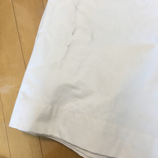 無印　綿帆布プリーツカーテン　生成の画像