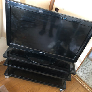 32型液晶テレビ ORION ガラステレビ台付きです！