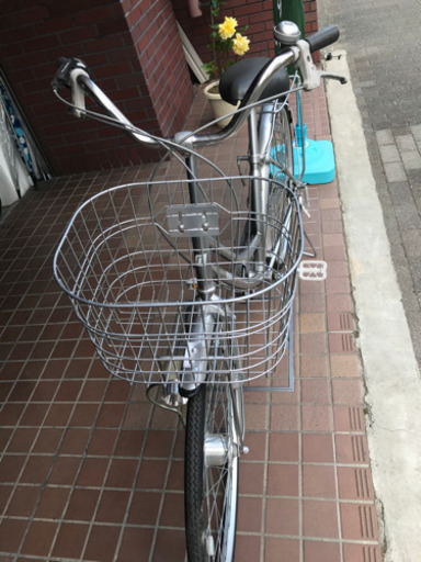 26インチ　maruishi外装6段変速　ledオートライト付き　シルバー