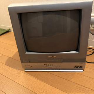 連休明けまで‼️【無料・譲ります】SHARP テレビデオ