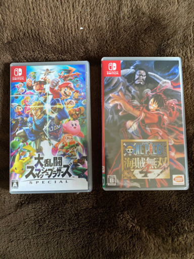 Switchソフト　(中古)  値下げしました！　ワンピース海賊無双4とスマブラセット