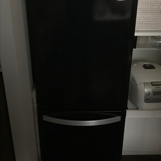 2ドア　冷蔵庫　冷凍庫下段　Haier JR-NF140K ブラック