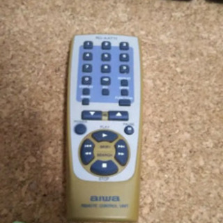 MD CD コンポ　aiwa スピーカー付　リモコン付の画像
