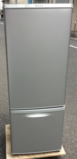 RKGRE-303-1】特価！Panasonic/168L 2ドア冷凍冷蔵庫/NR-B178W-S/シルバー/中古品/2015年製/当社より近隣無料配達！