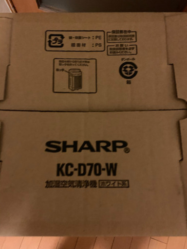 5.3掲載終了。【新品未使用】シャープ SHARP KC-D70-W